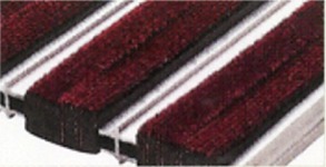 oppelt, geschlossen, gefärbt, (rot), Alu-Profil